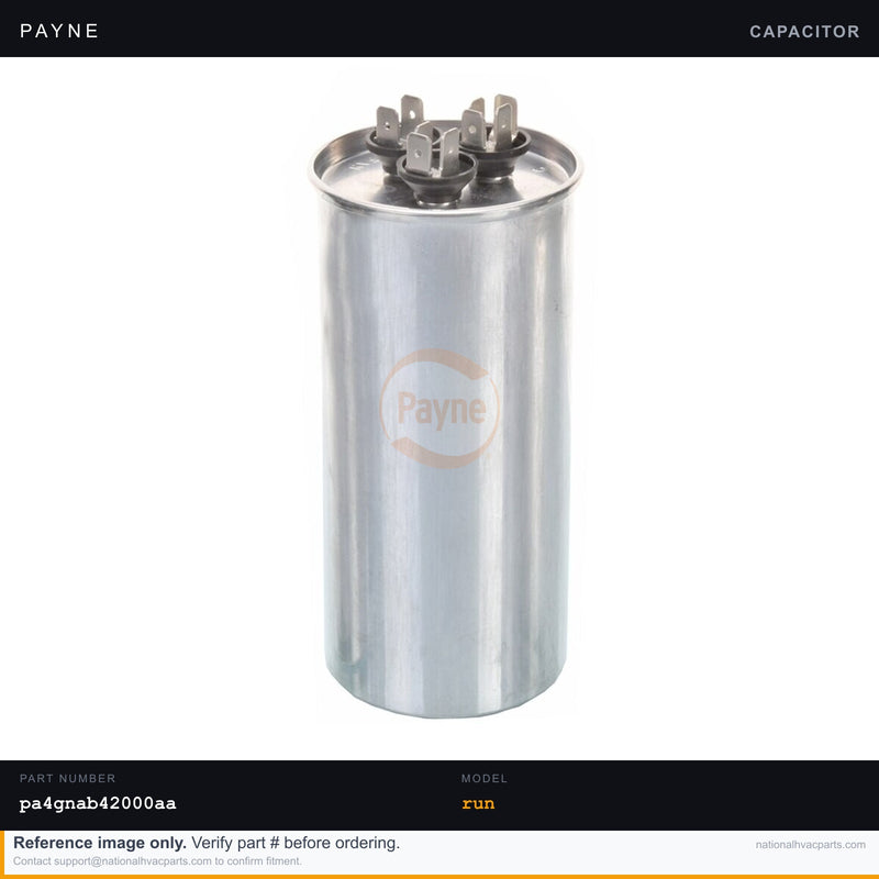 OEM Payne AC Run Capacitor Replacement for Model PA4GNAB42000AA