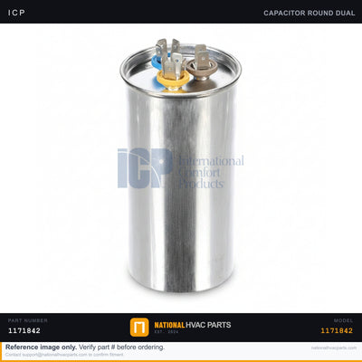 ICP Run Capacitor 7.5 MFD for RGS121LDAB0AAAA — 370/440V Blower Capacitor | Ships Today