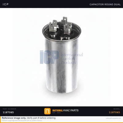 ICP Dual Run Capacitor for WJH460000KTP0A1 — 70+10 MFD 440V | Ships Today