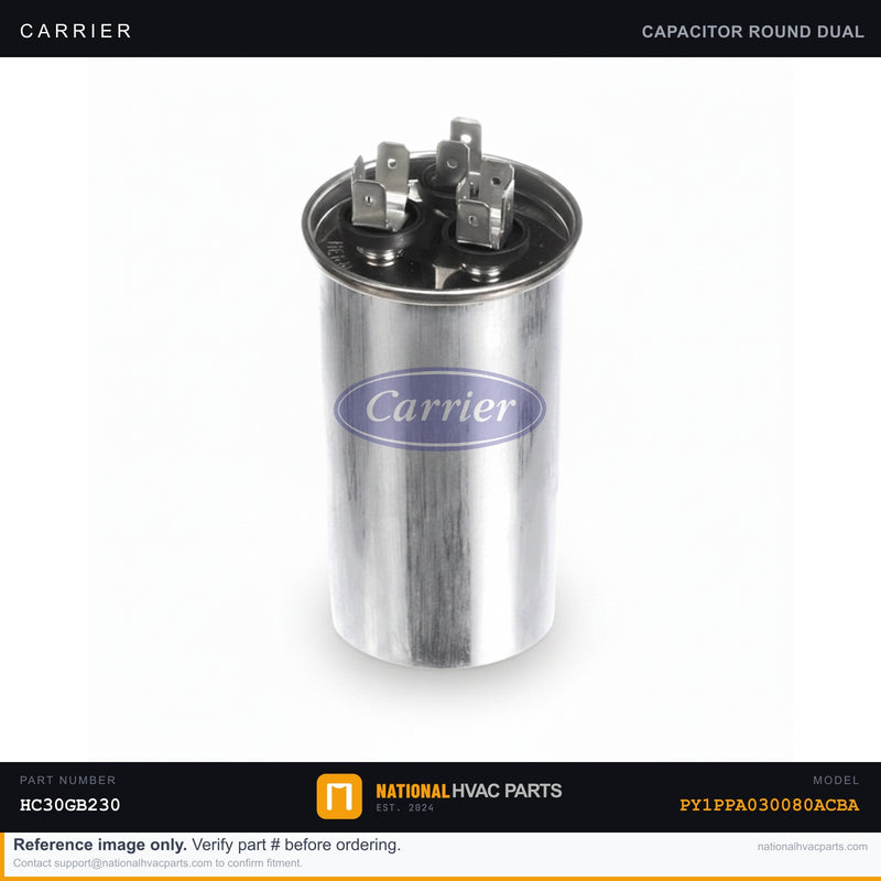 OEM Carrier Draft Inducer Motor w/ 4 MFD Capacitor 1/16 HP — PY1PPA030080ACB