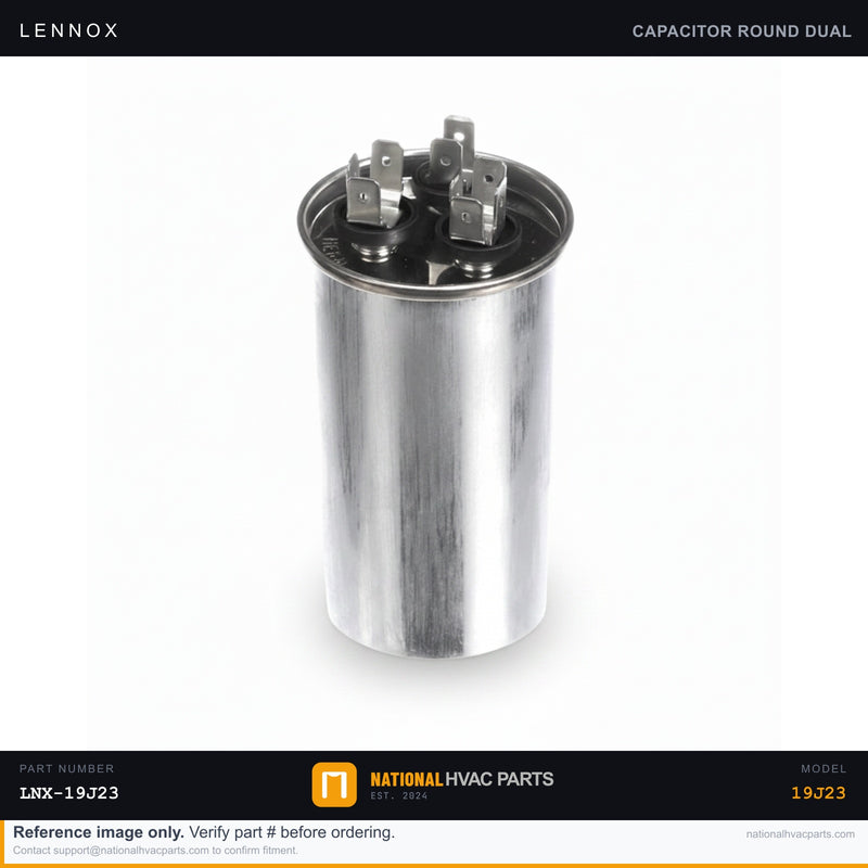OEM Lennox Dual Run Capacitor — 19J23