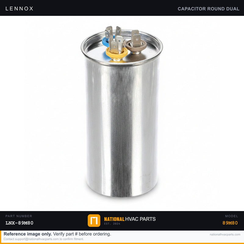 OEM Lennox Dual Run Capacitor — 89M80