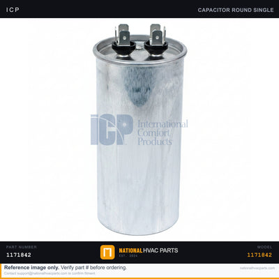 ICP Run Capacitor with Boot & Clamp for RGX036KMCA0AAA — 7.5 MFD 370V | Ships Today