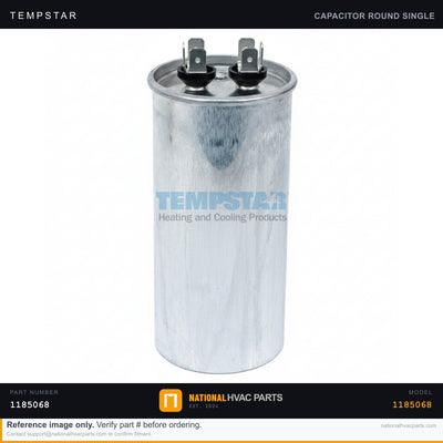 Tempstar Single Run Capacitor for TCA960GKA200 — 40 MFD 440V | Ships Today