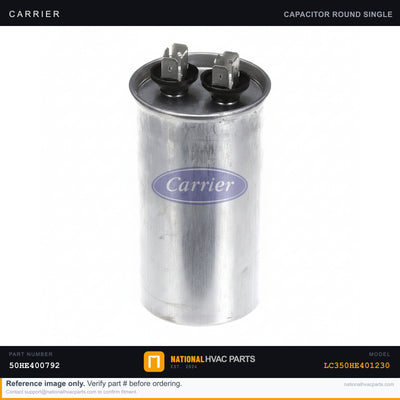 OEM Carrier Draft Inducer Motor Capacitor for LC350HE401230