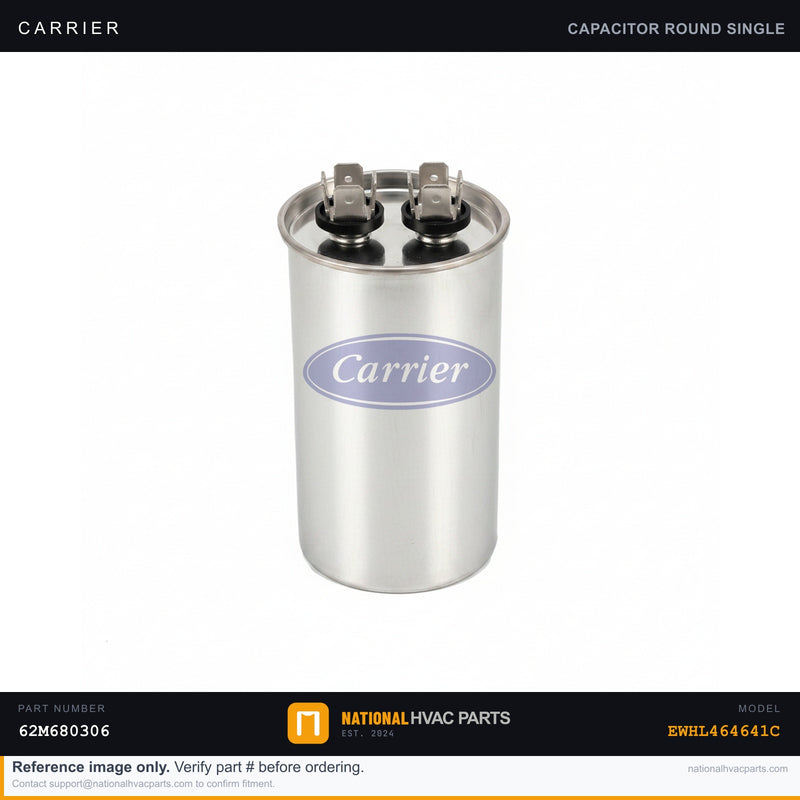OEM Carrier ERV Motor Capacitor & Pulley 62M680306 — EWHL464641C
