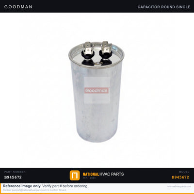 Goodman 12.5 MFD 370V Run Capacitor for ADS80453ANA — B945672