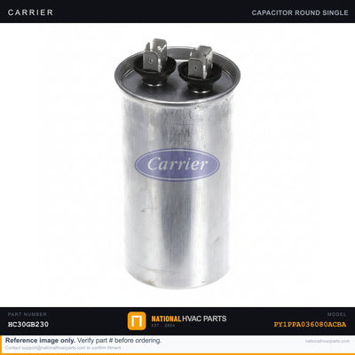 OEM Carrier Draft Inducer Motor w/ Capacitor for PY1PPA036080ACBA