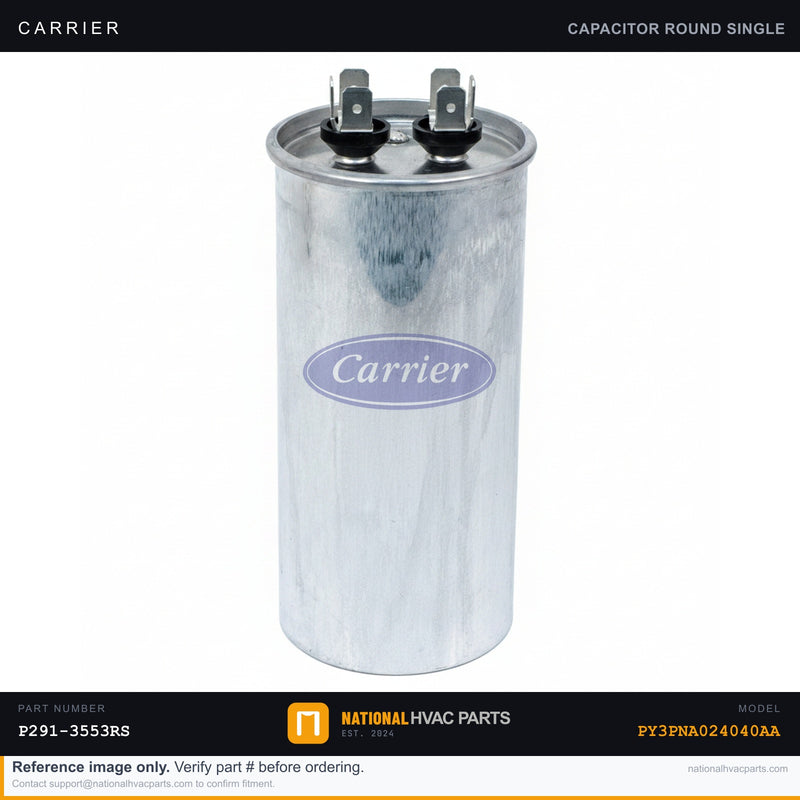 OEM Carrier Run Capacitor Replacement for PY3PNA024040AA Unit