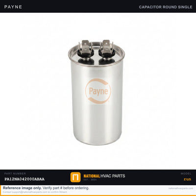 OEM Payne Run Capacitor Replacement for Model PA12NA042000ABAA