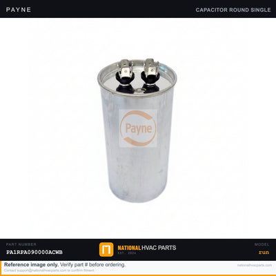 OEM Payne Run Capacitor Replacement for Model PA1RPA090000ACWB