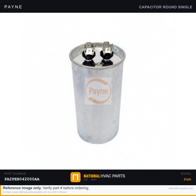 OEM Payne Run Capacitor Replacement Part for Model PA2PEB042000AA