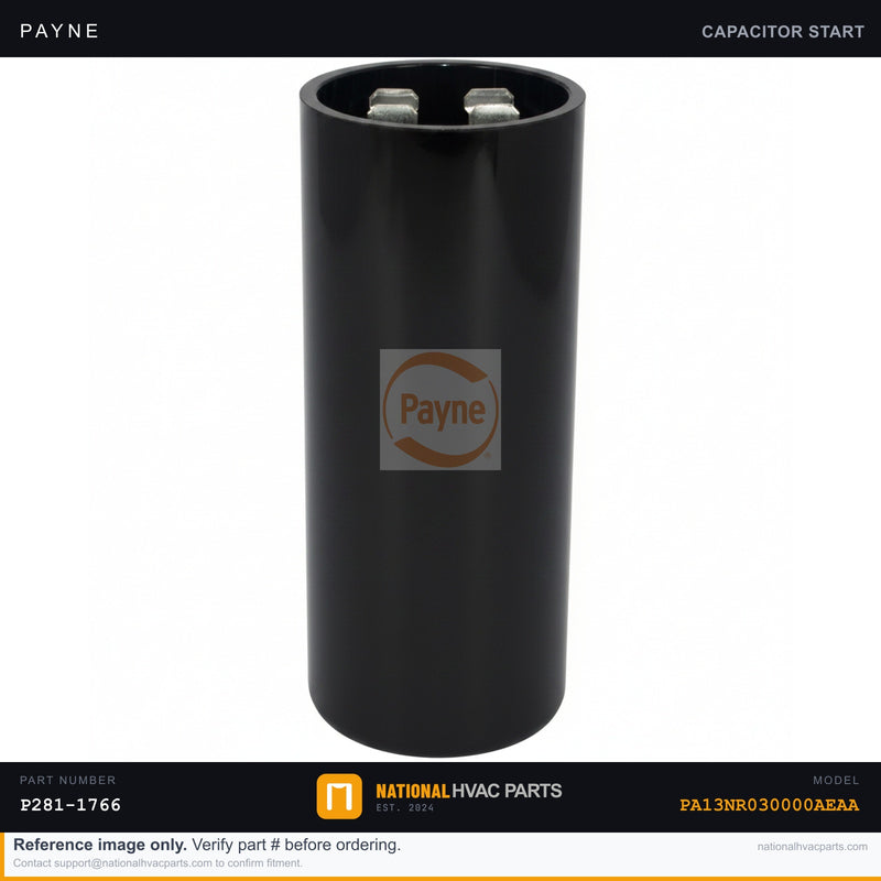 OEM Payne Start Capacitor P281-1766 for PA13NR030000AEAA