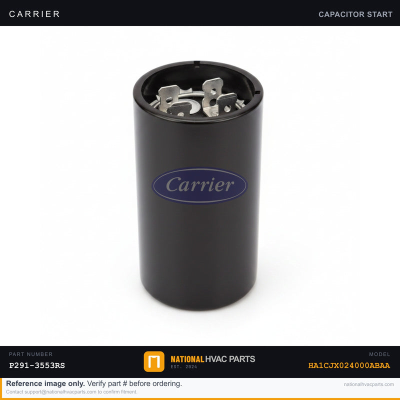 OEM Carrier Dual Run & Start Capacitor Kit for HA1CJX024000ABAA