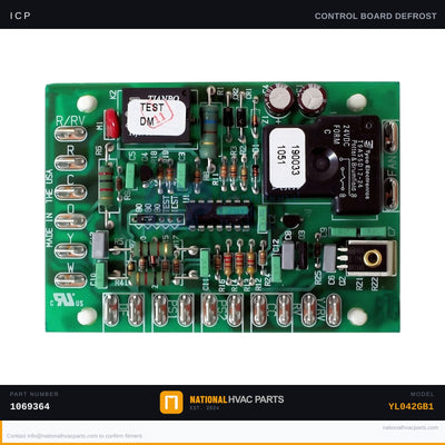 ICP Defrost Control Board for YL042GB1 — Heat Pump Timer Board | Ships Today