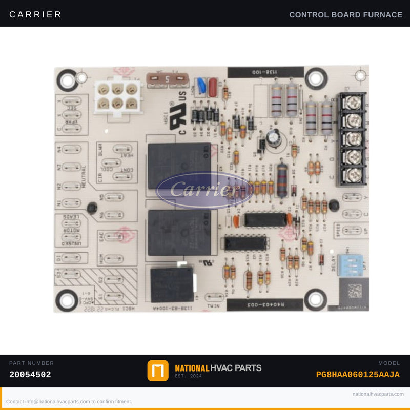 OEM Carrier Control Board for PG8HAA060125AAJA Gas Furnace