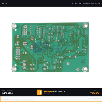 ICP Defrost Control Board for YD060GA — 24V Heat Pump | Ships Today