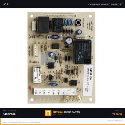 ICP Defrost Control Board for YF060G — Heat Pump OEM | Ships Today