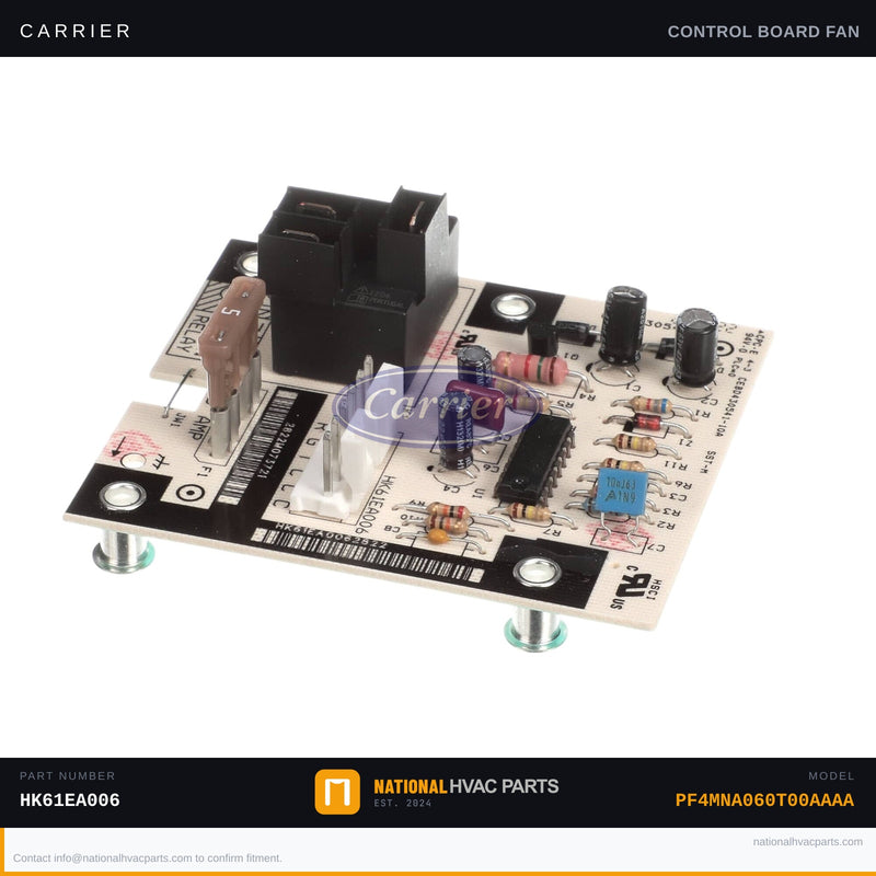 OEM Carrier Fan Blower Control Board HK61EA006 — PF4MNA060T00AAAA