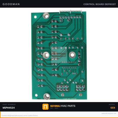 Goodman Defrost Control Circuit Board for WGPH4524 — PCBEM102S