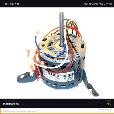 Goodman 1/6 HP Condenser Fan Motor for GSC130604AB — 0131M00023S