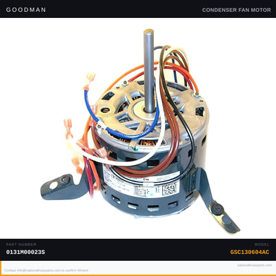 Goodman 1/6 HP Condenser Fan Motor for GSC130604AC — 0131M00023S