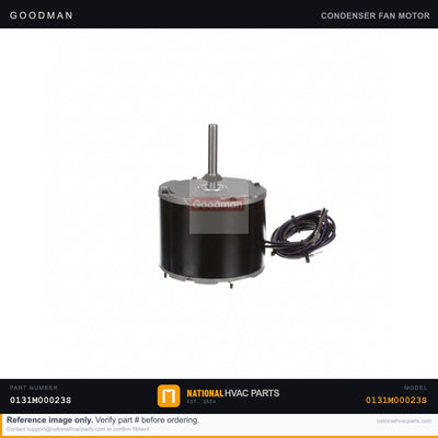 Goodman 1/6 HP Condenser Fan Motor for GSC130604AB — 0131M00023S