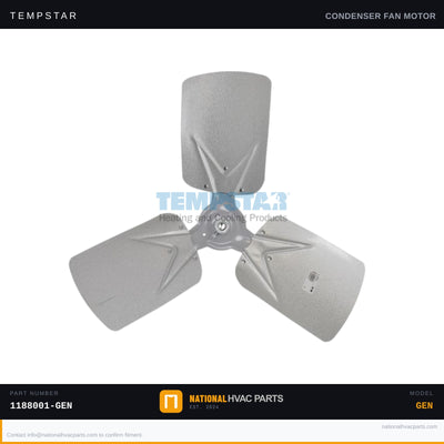 Tempstar 1/4 HP Condenser Fan Motor for TVH860GKA101 — OEM Kit | Ships Today