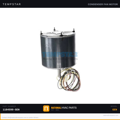 Tempstar Condenser Fan Motor for TSH560GKA100 — 1/4 HP 825 RPM | Ships Today