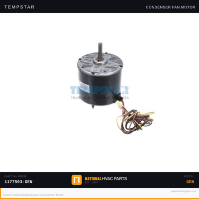 Tempstar Condenser Fan Motor for TXH537GKA200 — 1/5 HP | Ships Today