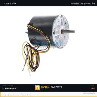 Tempstar Condenser Fan Motor for TSH560GKA200 — 1/4 HP 825 RPM | Ships Today