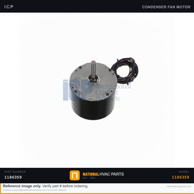 ICP Condenser Fan Motor for WPH4484000RKA1 — 1/5 HP 810 RPM | Ships Today