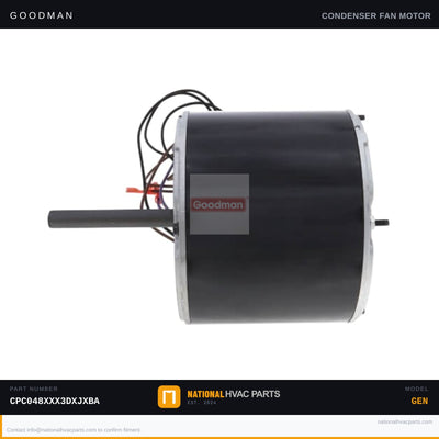 Goodman 1/4 HP Condenser Fan Motor for CPC048XXX3DXJXBA — 0131M00847S