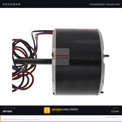 OEM Goodman 1/6 HP Condenser Fan Motor for GMT090-3 — B13400252S