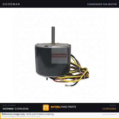 OEM Goodman Condenser Fan Motor for WPH4330AHAA Heat Pump — 11091202S
