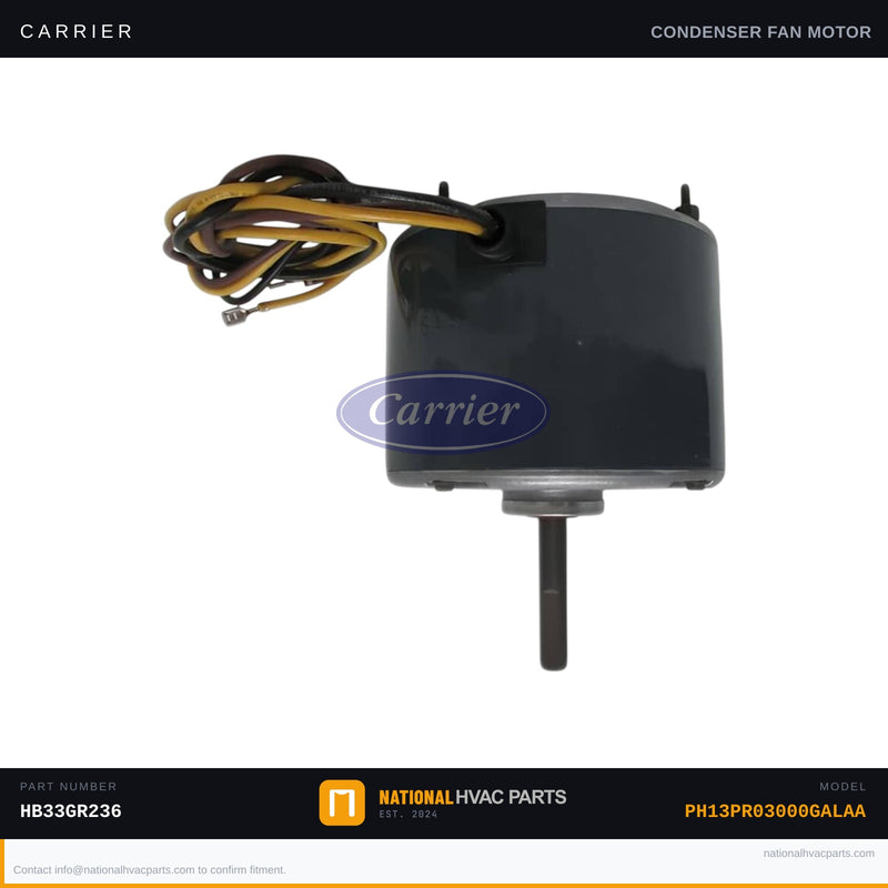 OEM Carrier Condenser Fan Motor 1/3 HP Replacement for PH13PR03000GALAA