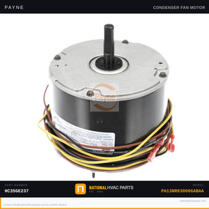 OEM Payne Condenser Fan Motor 1/4 HP for PA13NR03000GABAA