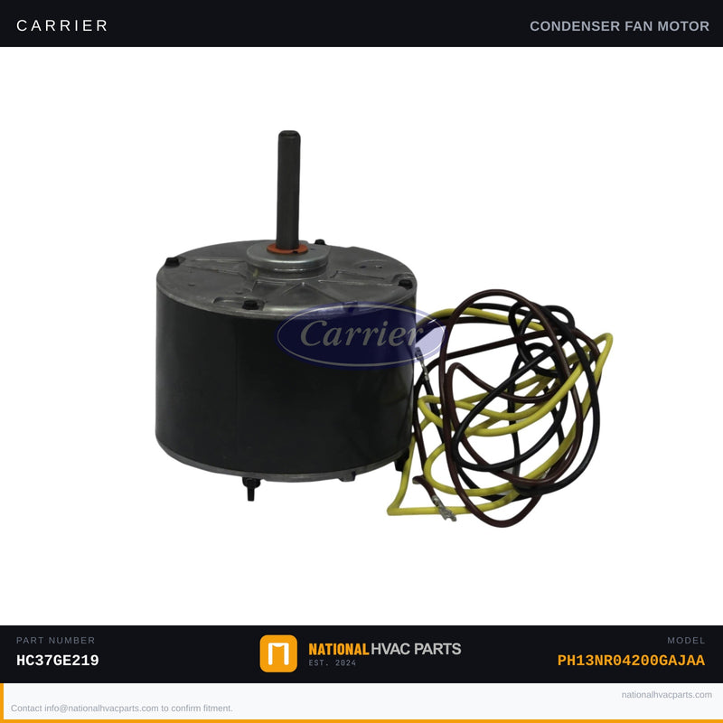 OEM Carrier Condenser Fan Motor 1/5 HP 208/230V for PH13NR04200GAJAA