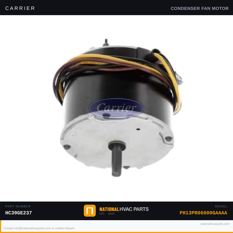 OEM Carrier Condenser Fan Motor 1/4 HP 230V for PH13PR06000GAAAA