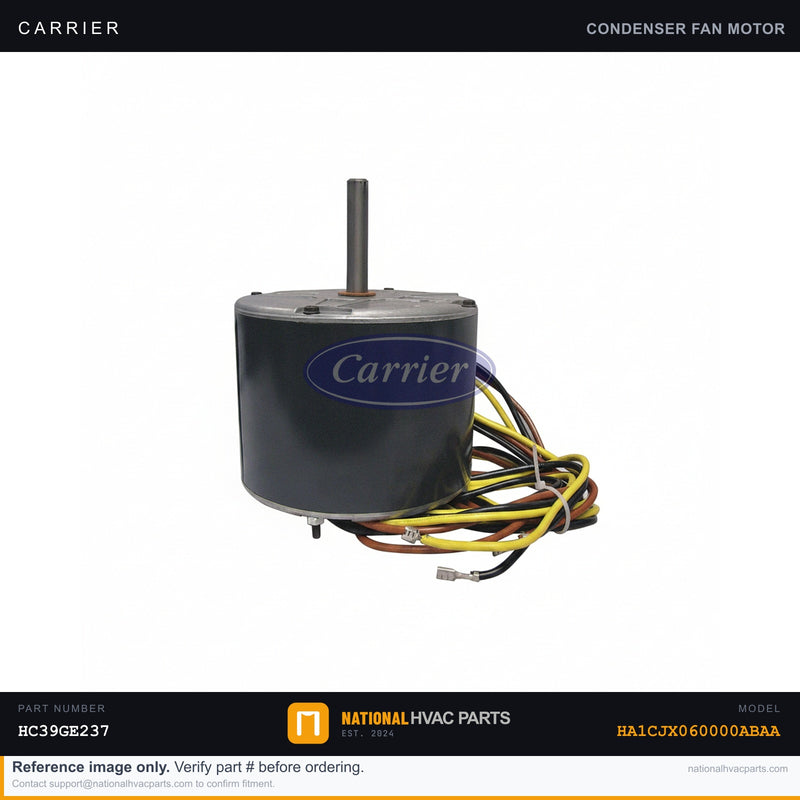 OEM Carrier Condenser Fan Motor 1/2 HP for HA1CJX060000ABAA