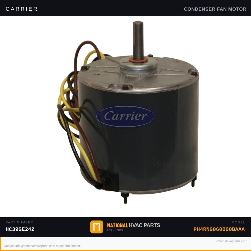 OEM Carrier Condenser Fan Motor for PH4RNG060000BAAA — HC39GE242