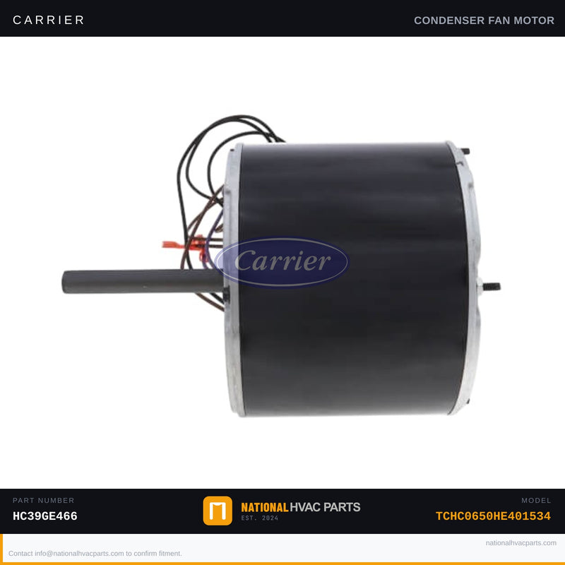 OEM Carrier Condenser Fan Motor 1/4 HP 460V for TCHC0650HE401534