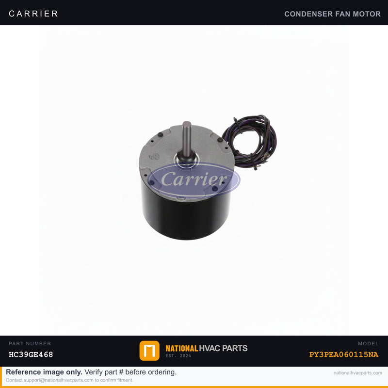 OEM Carrier Condenser Fan Motor for PY3PEA060115NA Package Unit