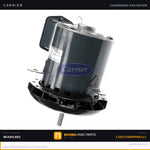 OEM Carrier Condenser Fan Motor w/ Rain Guard 1/2 HP for TJACCY50DP900