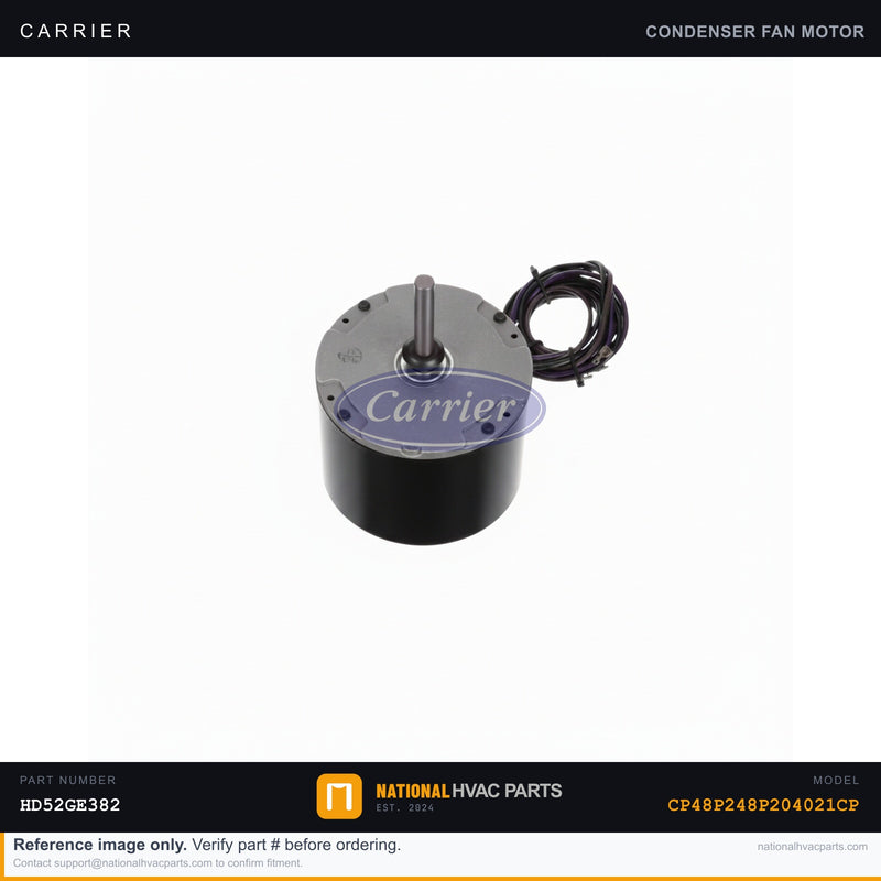 OEM Carrier Condenser Fan Motor HD52GE382 for CP48P248P204021CP