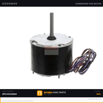Goodman 1/6 HP Condenser Fan Motor for WPC4424AHAA — 0131M00009PS