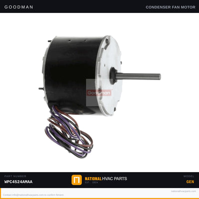 Goodman 1/6 HP Condenser Fan Motor for WPC4524AMAA — 0131M00009PS