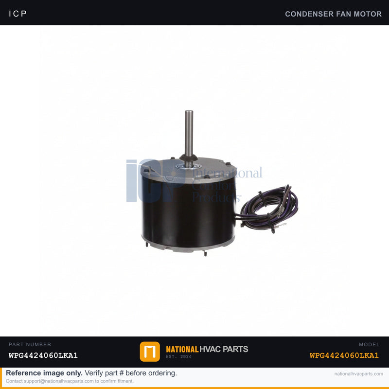 ICP Condenser Fan Motor for WPG4424060LKA1 — 1/5 HP | Ships Today