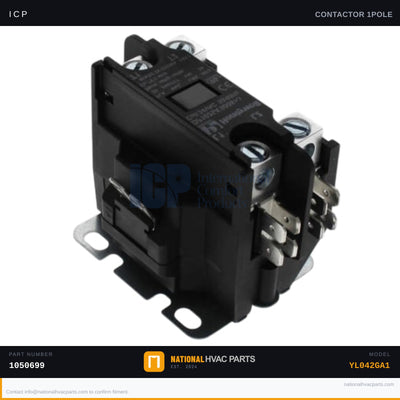 ICP 1-Pole 25A 24V Contactor for YL042GA1 — OEM 1050699 | Ships Today
