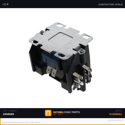 ICP 1-Pole 25A Contactor for YL030GA1 — 24V Coil | Ships Today